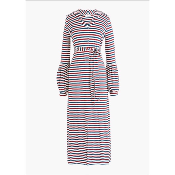 J. Crew Dresses & Skirts - J Crew Universal Standard Striped Belted Dress